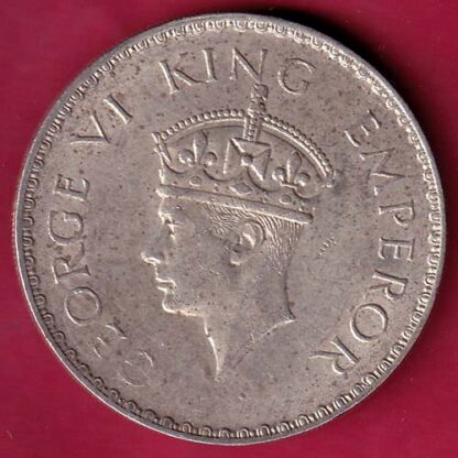 British India 1940 BOMBAY MINT George VI Bombay Mint One Rupee - FB6462 - Image 2