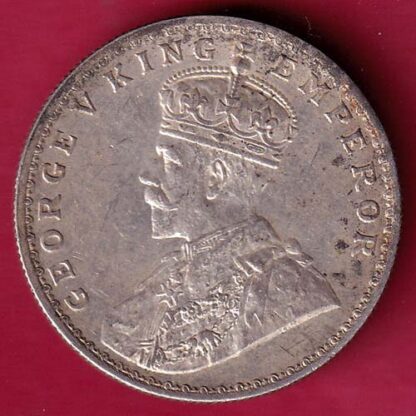 British India 1918 Bombay Mint George v One Rupee silver coin - FB6495 - Image 2