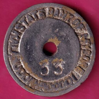 BANK TOKEN: STATE BANK OF MYSORE 33 - FB6579