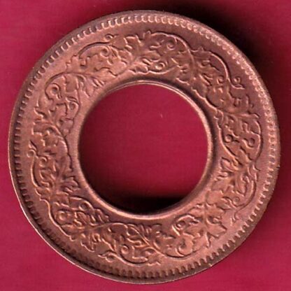 British india UNC king george vi 1944 LAHORE MINT one pice copper coin  - FB6612 - Image 2