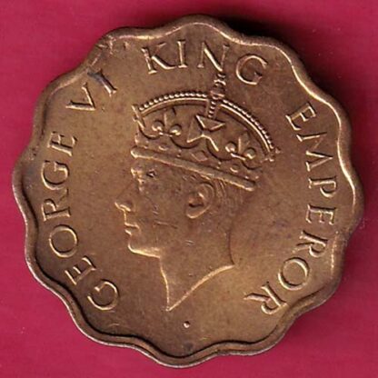 BRITISH INDIA 1942 GEORGE VI 1 ANNA COIN - FB6618 - Image 2