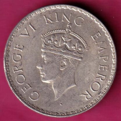 British India 1940 BOMBAY MINT George VI Bombay Mint One Rupee - FB6634 - Image 2