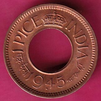 British India unc 1945 bombay mint one Pice - FB6635