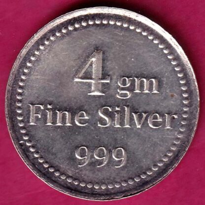 SILVER TOKEN: Weight –  3.81 gm: FINE SILVER 999 4 GMS - FB6654 - Image 2