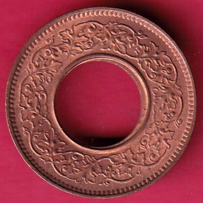 British india UNC king george vi 1944 LAHORE MINT one pice copper coin - FB6716 - Image 2