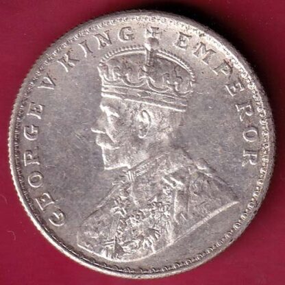 British India 1919 Bombay Mint George v One Rupee Silver coin - FB6783 - Image 2