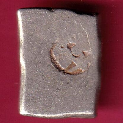 ANCIENT INDIA MAURYAN PERIOD MAGADH DYNASTY SILVER PUNCHMARK - FB6789 - Image 2
