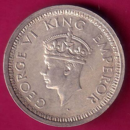 British India 1945 Bombay Mint George Vi One Rupee FB6821 - Image 2