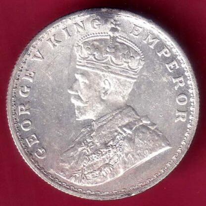 British India 1918 Bombay Mint George v One Rupee silver coin –FB6894 - Image 2