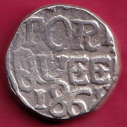 Bundi ramsingh INO VICTORIA QUEEN one rupee silver coin :- GA466 - Image 2