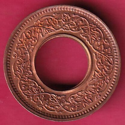 British india UNC king george vi 1945  one pice copper coin-GA470 - Image 2