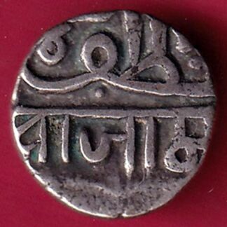 Nawanagar state shree jaamji HALF KORI SILVER COIN-GA478