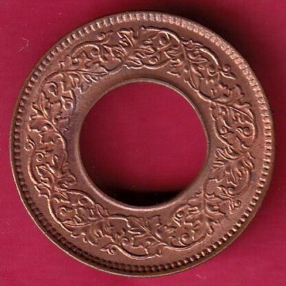 British india UNC king george vi 1945 one pice copper coin-G506 - Image 2