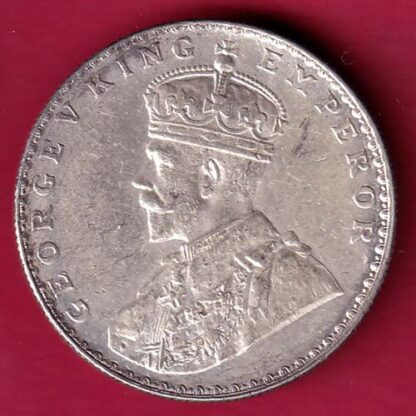 British India 1912 Bombay Mint George V king Emperor One Rupee – FB7002 - Image 2