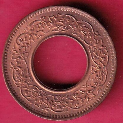 British india UNC king george vi 1944 LAHORE MINT one pice copper coin– FB7017 - Image 2