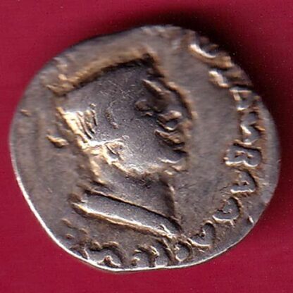 ANCIENT INDIA NAHAPAN DYNESTY KINGS PORTRAIT SILVER COIN– FB7023