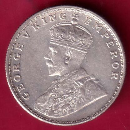 British India 1919 George v One Rupee Silver coin– FB7056 - Image 2