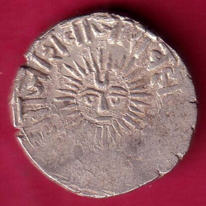 Indore State Shivaji Rao Holkar Sun Face One Rupee SILVER COIN – FB7098