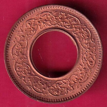 British india UNC king george vi 1944 LAHORE MINT one pice copper coin – FB7099 - Image 2
