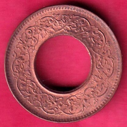 british india UNC king george vi 1944 LAHORE MINT one pice copper coin – FB7139 - Image 2