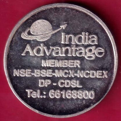 SILVER TOKEN W – 20.00 gm : TRIMURTI  INDIA ADVANTAGE NEMBER NSE-BSE-MCX-NCDEX  DP CDSL TEL: 66168800a–FB7283 - Image 2