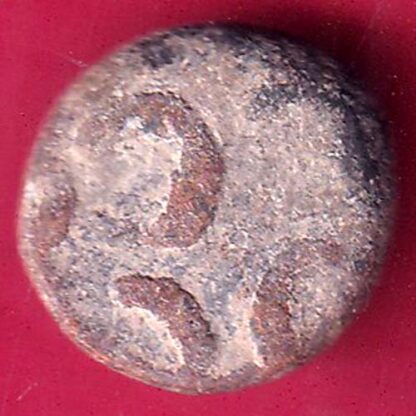 ANCIENT INDIA SATAVAHANA IKSHVAKU DYNASTY LEAD UNIT ELEPHANT STANDING COIN–FB7446 - Image 2