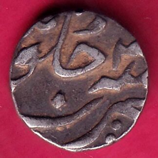 BROACH STATE  HALF RUPEE SILVER COIN:-FB7464