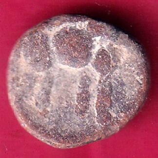 ANCIENT INDIA SATAVAHANA IKSHVAKU DYNASTY LEAD UNIT ELEPHANT STANDING COIN :-FB7467
