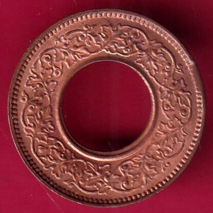 british india UNC king george vi 1944 BOMBAY MINT one pice copper coin – FB7495 - Image 2