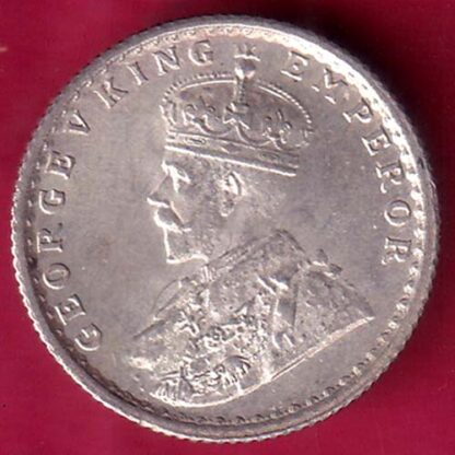 British India 1934 George v King Emperor 1/4 Rupee – FB7536 - Image 2