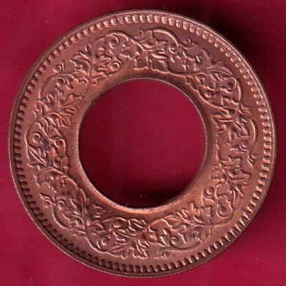 british india king george vi 1944 BOMBAY MINT one pice copper coin – FB7582 - Image 2