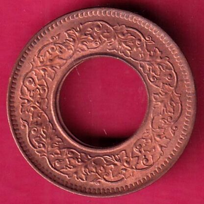 British india UNC king george vi 1944 LAHORE MINT one pice copper coin:-FB7606 - Image 2