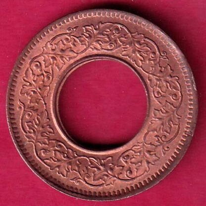 British india UNC king george vi 1944 LAHORE MINT one pice copper coin– FB7648 - Image 2