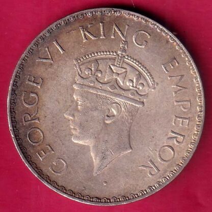 British India 1940 BOMBAY MINT George VI Bombay Mint One Rupee – FB7116