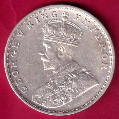 British India 1919 George v Emperor One Rupee  – FB7124 - Image 2