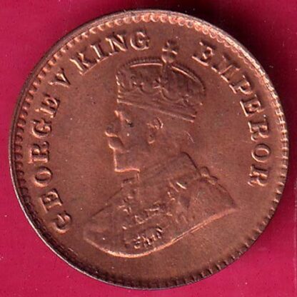 BRITISH INDIA 1926 GEORGE V 1/12 ANNA COPPER COIN – FB7126
