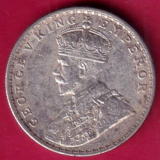 British India 1916 bombay mint George v ONE Rupee Silver coin  – FB7131