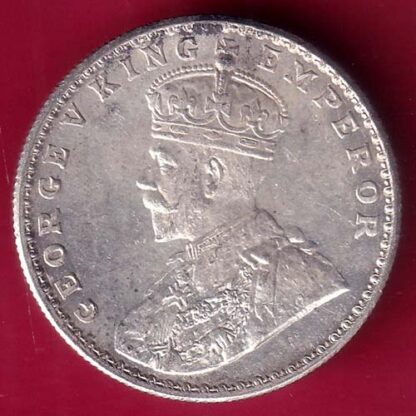 British India 1916 Bombay mint George V one Rupee Silver Coin – FB7672 - Image 2