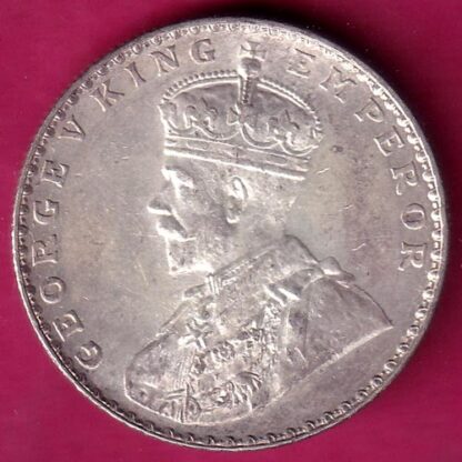 British India 1912 Bombay Mint George V king Emperor One Rupee  –FB7953 - Image 2