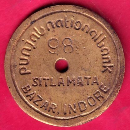 Token: Punjab National Bank, Sitlamata, Bazar Indore 98- FB7995 - Image 2