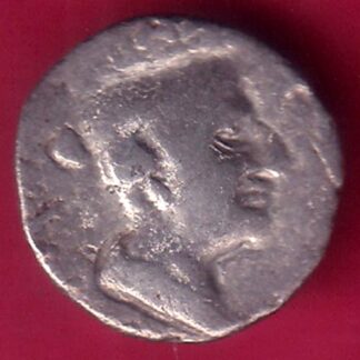 ANCIENT INDIA NAHAPAN DYNESTY KINGS PORTRAIT SILVER COIN - FB8007