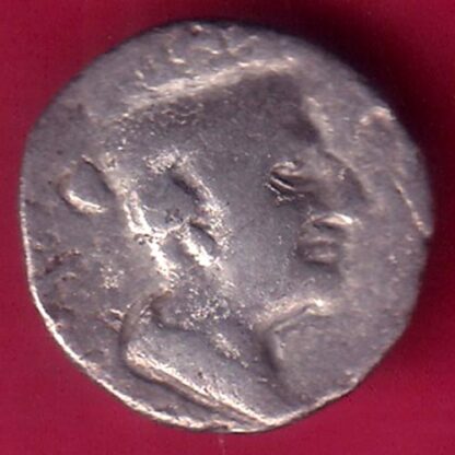 ANCIENT INDIA NAHAPAN DYNESTY KINGS PORTRAIT SILVER COIN - FB8007