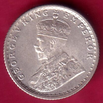 British India 1936 BOMBAY MINT George V 1/4 Rupee Silver coin - FB8010 - Image 2