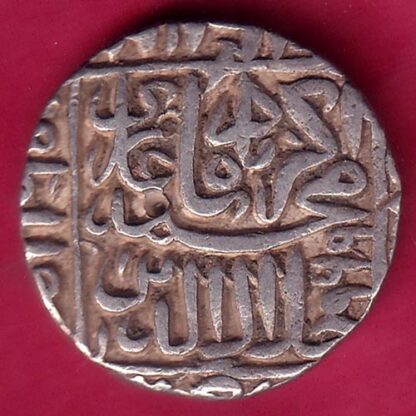 MUGHALS AKBAR GWALIOR MINT ONE RUPEE RARE SILVER COIN -FB8191 - Image 2