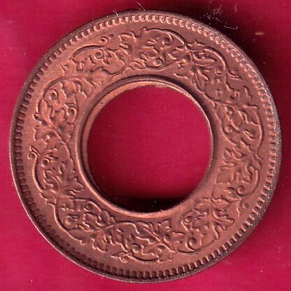 British india UNC king george vi 1944 LAHORE MINT one pice copper coin  – FB8263 - Image 2