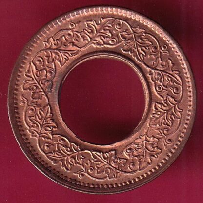 British india UNC 1945 one pice copper coin– F1718 - Image 2