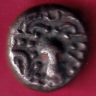 ANCIENT INDIA GADHAYA DYNASTY KING PORTRAIT COIN – F1723