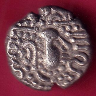 ANCIENT INDIA GADHAYA DYNASTY KING PORTRAIT COIN - F1880