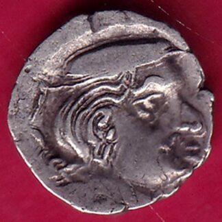 ANCIENT INDIA KSHATRAP DYNASTY KING PORTRAIT SILVER COIN- F1894