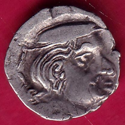 ANCIENT INDIA KSHATRAP DYNASTY KING PORTRAIT SILVER COIN- F1894